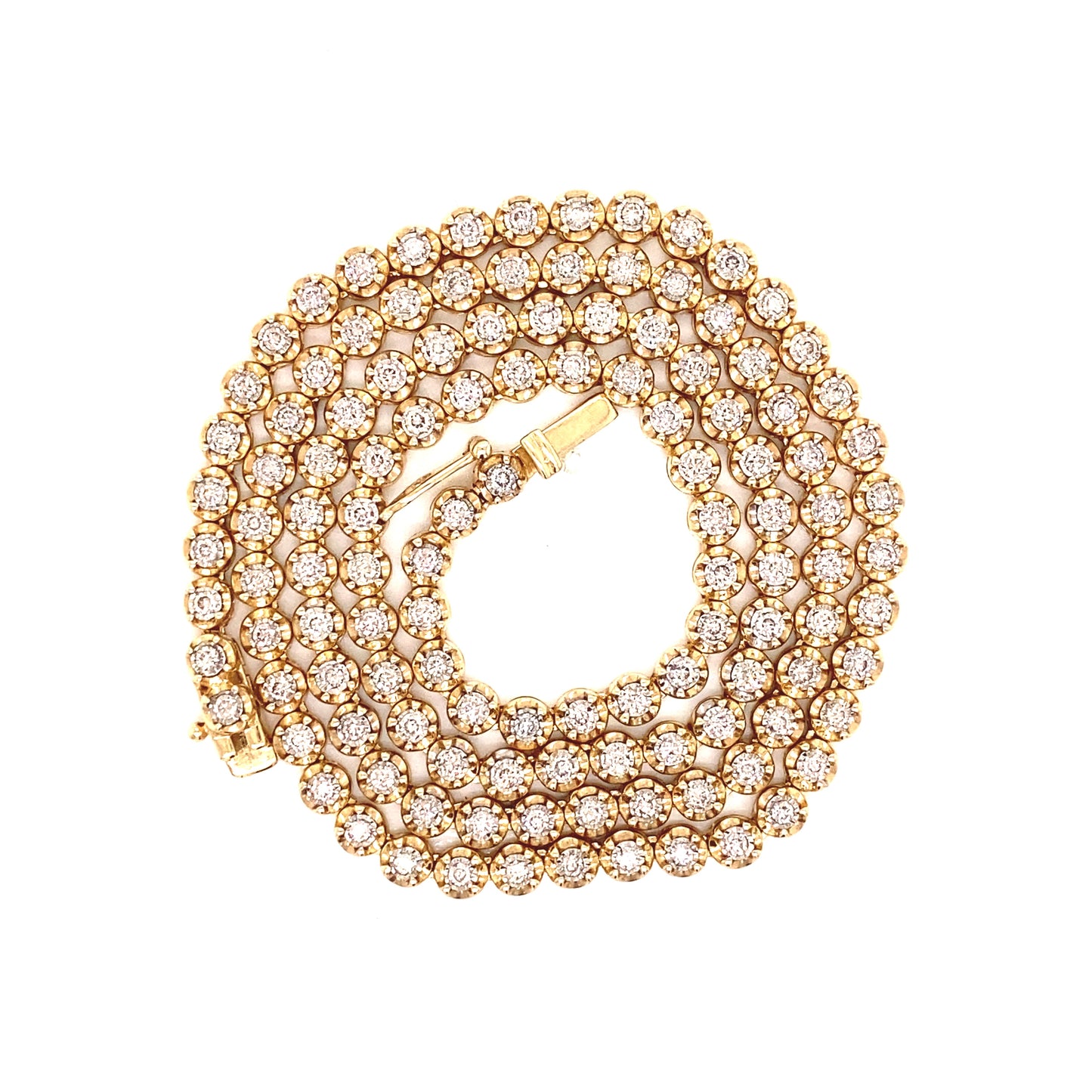 14k Gold and 8.50 CTW Diamond Tennis Necklace - Rocco's Jewelry