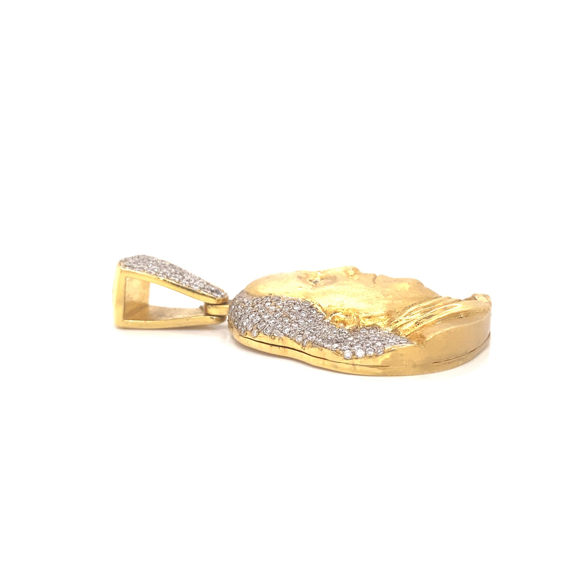 14k Gold and 1.50 CTW Diamond Benjamin Pendant