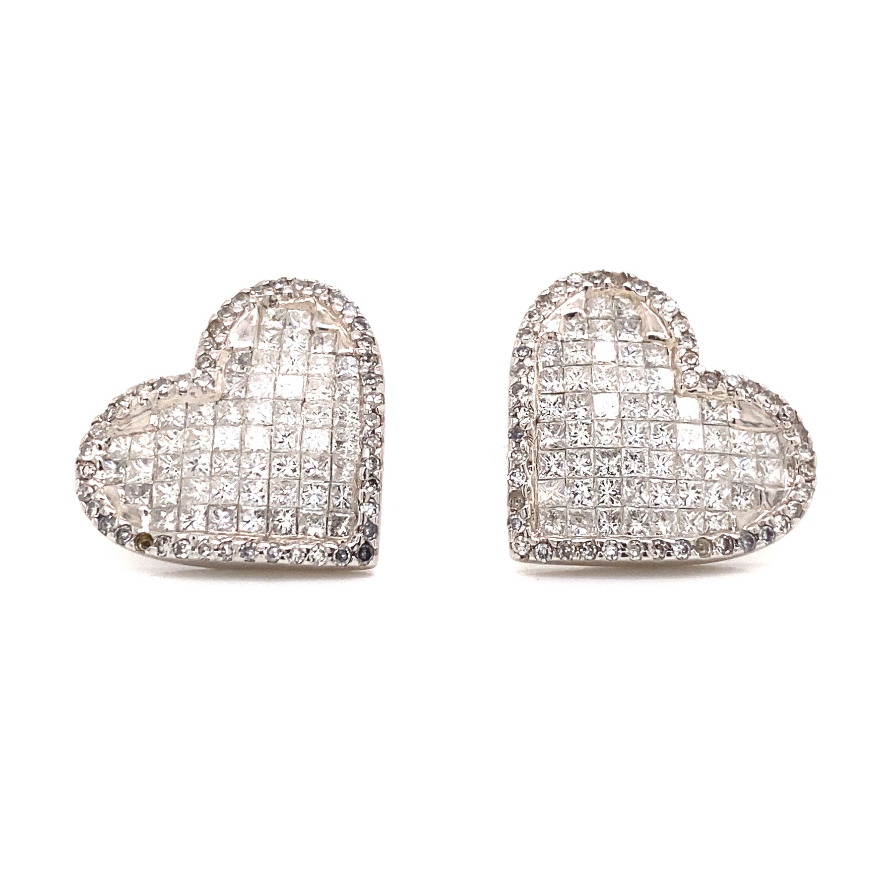 Real diamond deals heart earrings