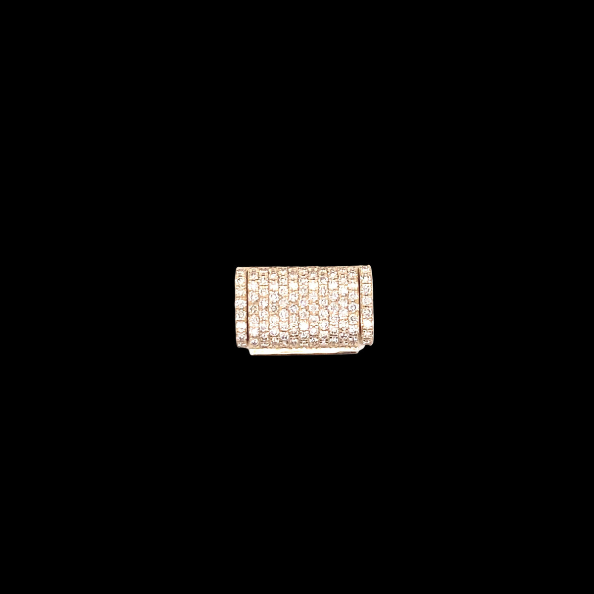 10k 8MM Gold Diamond Lock