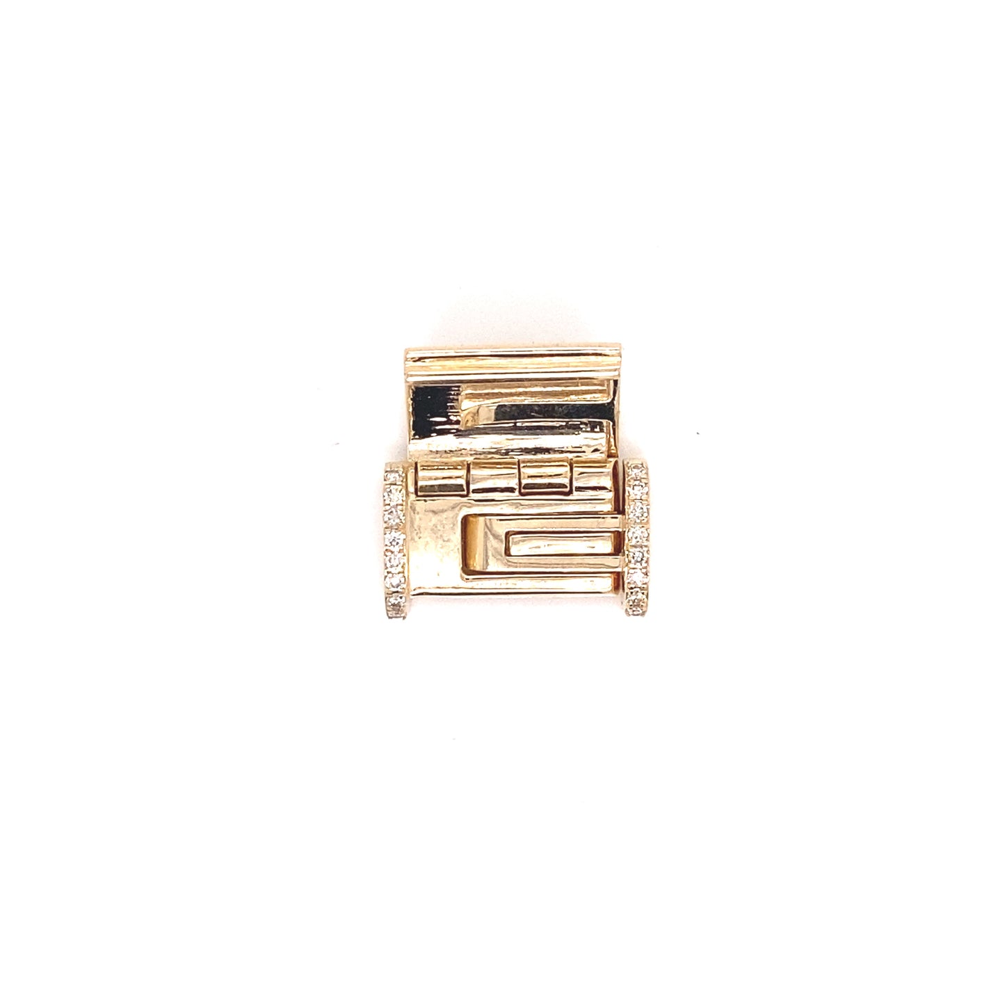 14k Gold Diamond Lock