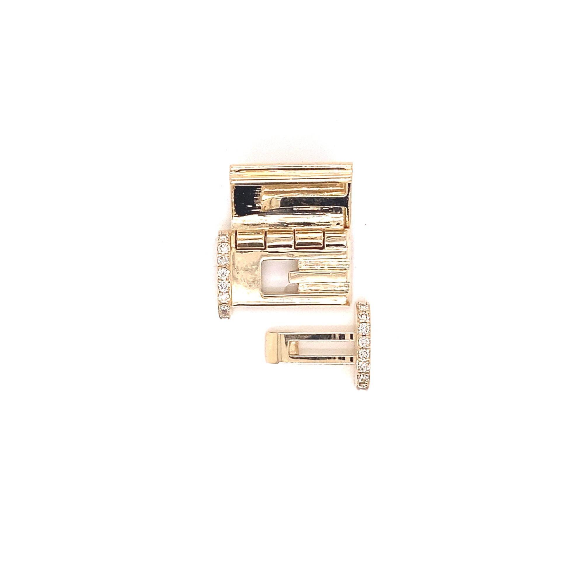 14k Gold Diamond Lock