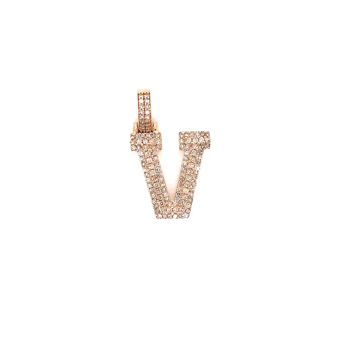 Rose Gold and Diamond Initials