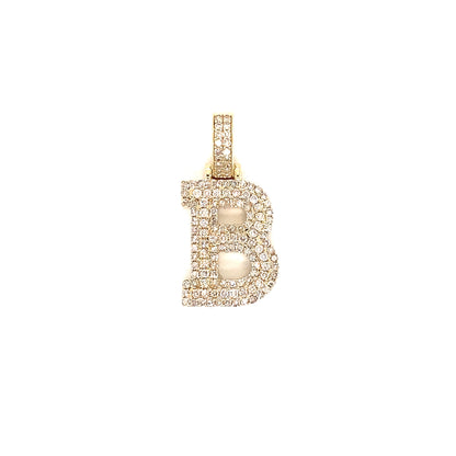Yellow Gold and Diamond Initials