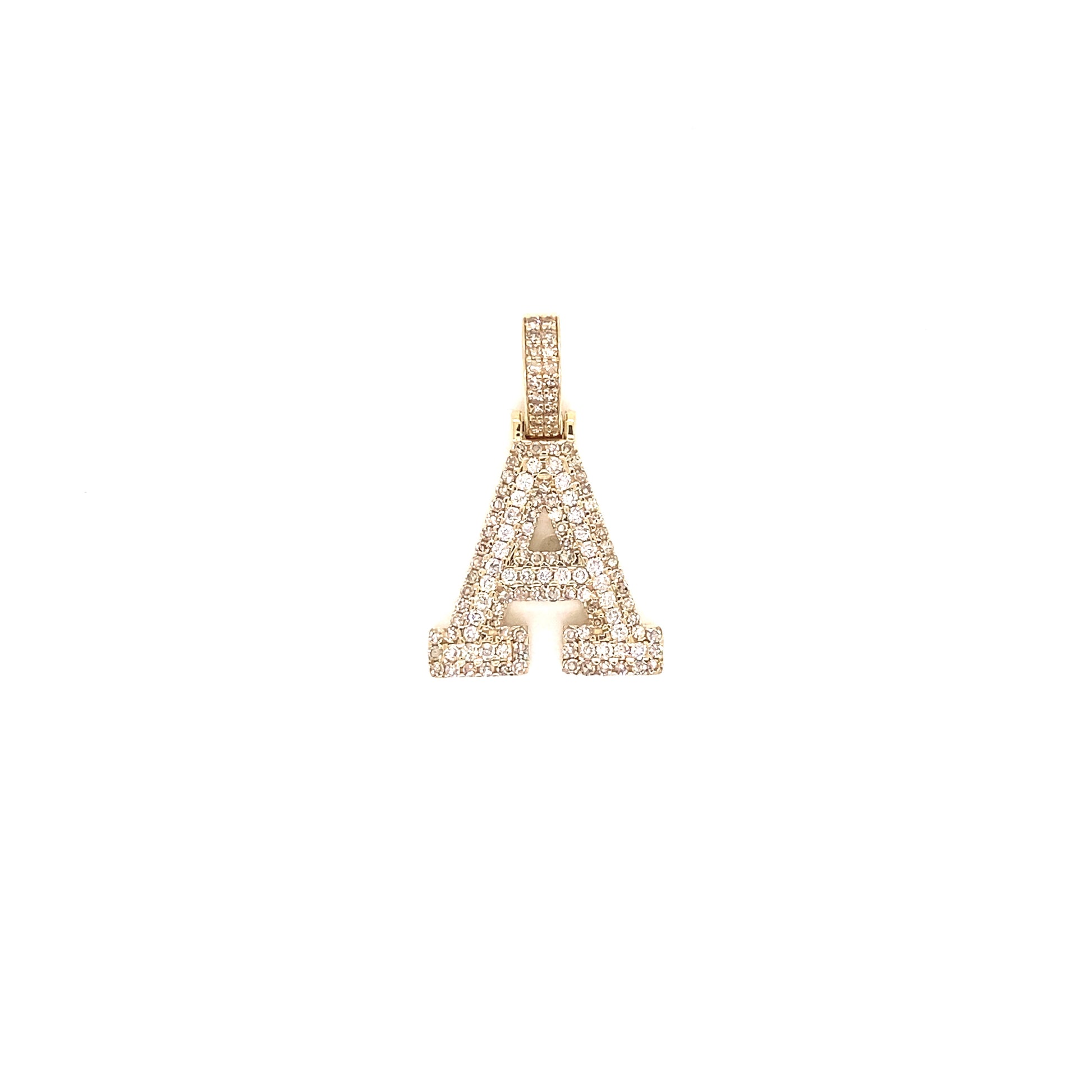 Yellow Gold and Diamond Initials