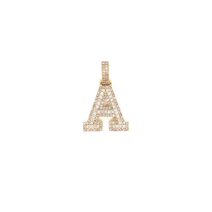 Yellow Gold and Diamond Initials