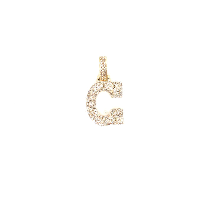 Yellow Gold and Diamond Initials