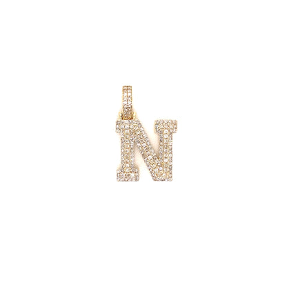 Yellow Gold and Diamond Initials