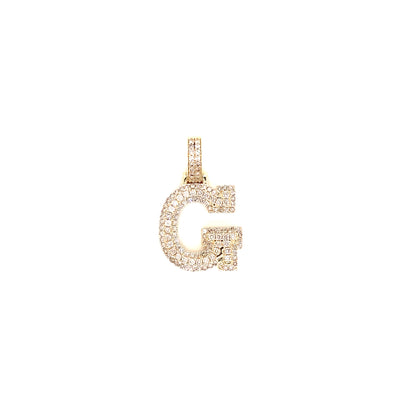 Yellow Gold and Diamond Initials
