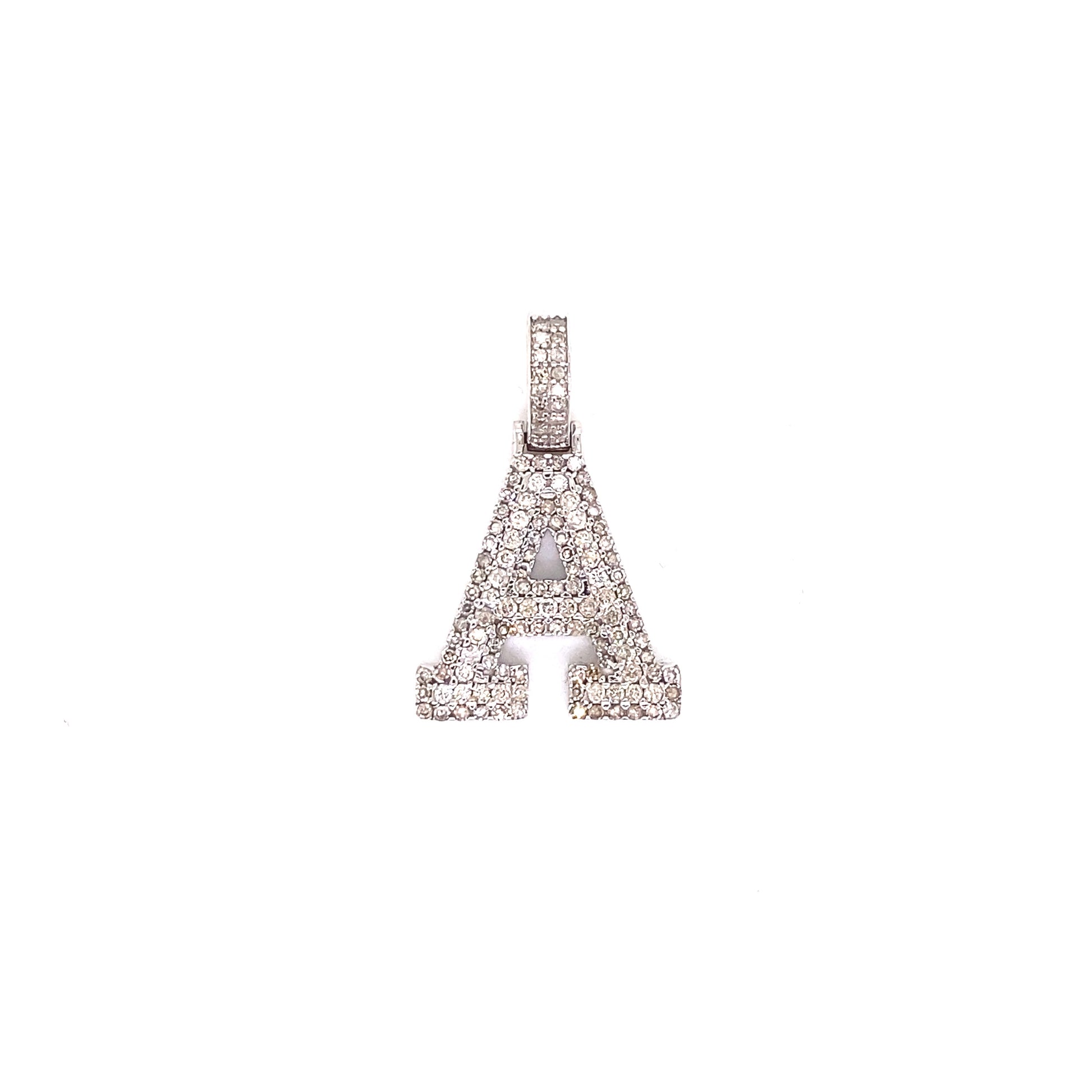 White Gold and Diamond Initials