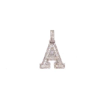 White Gold and Diamond Initials