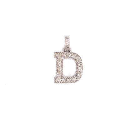 White Gold and Diamond Initials
