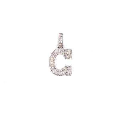White Gold and Diamond Initials