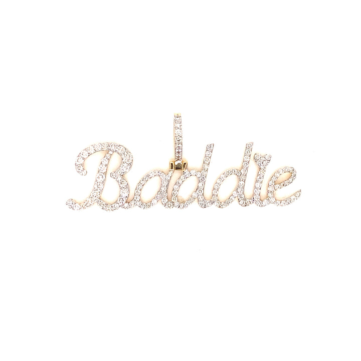 Baddie Diamond Pendant in 14k Gold