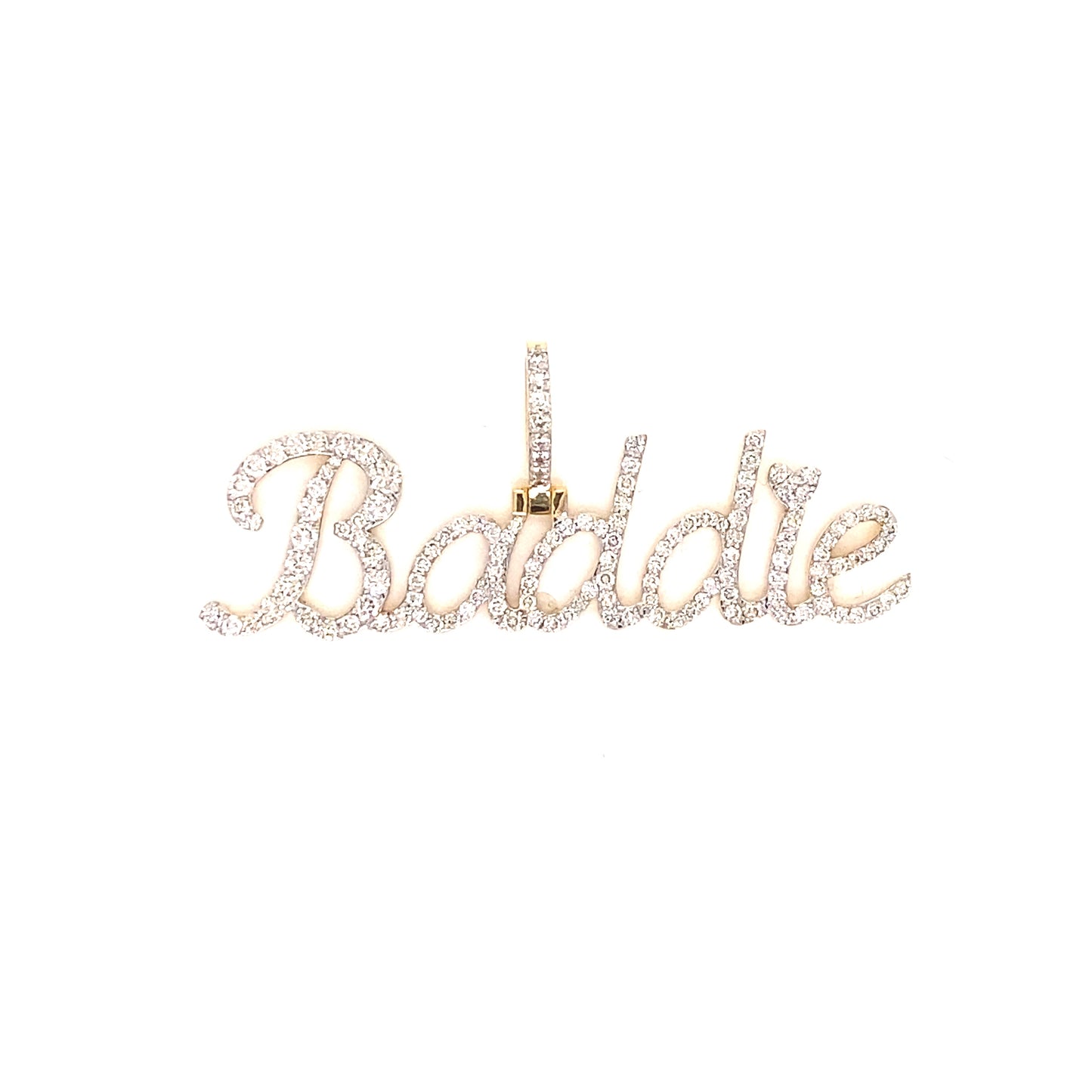 Baddie Diamond Pendant in 14k Gold