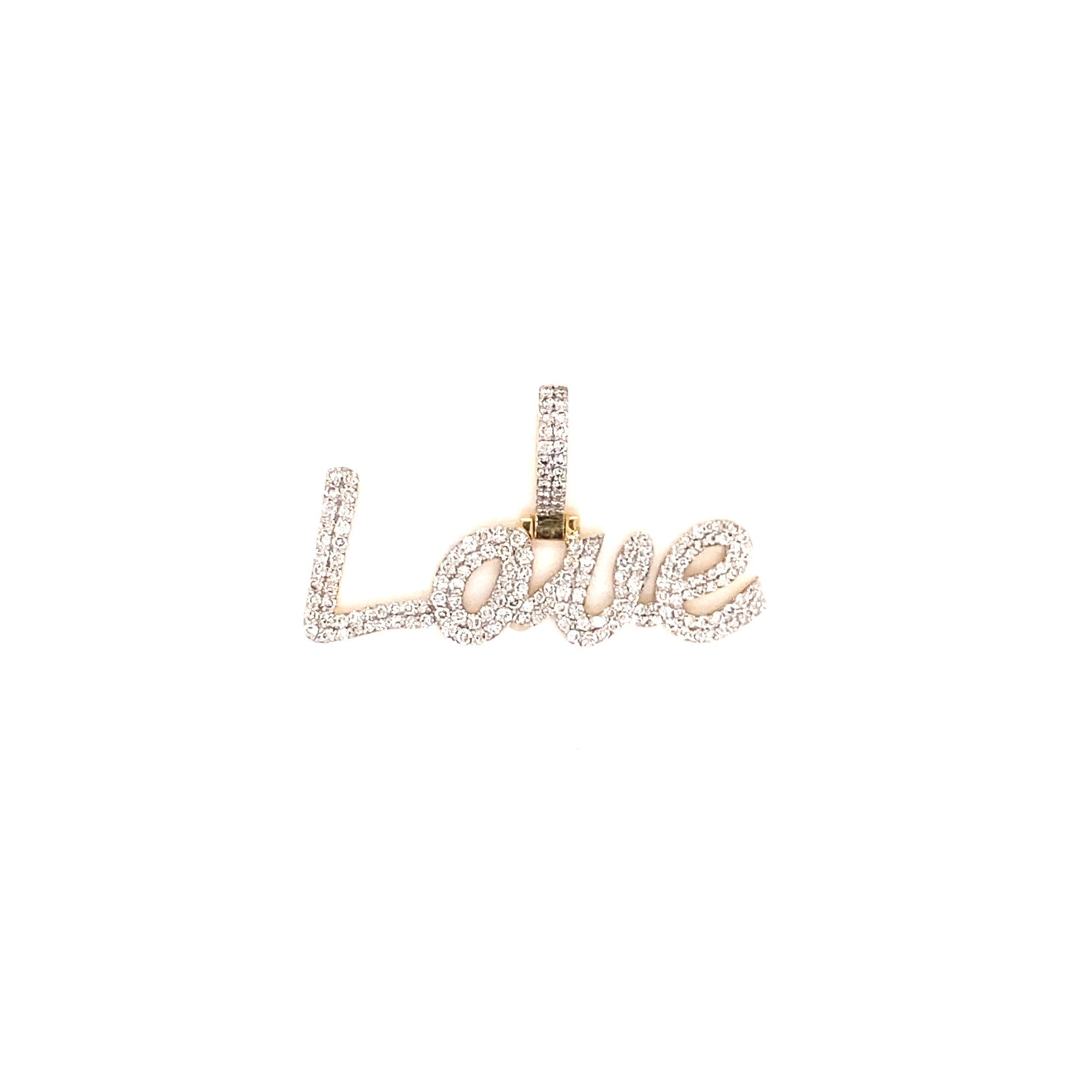 Diamond Love Pendant in 14k Gold