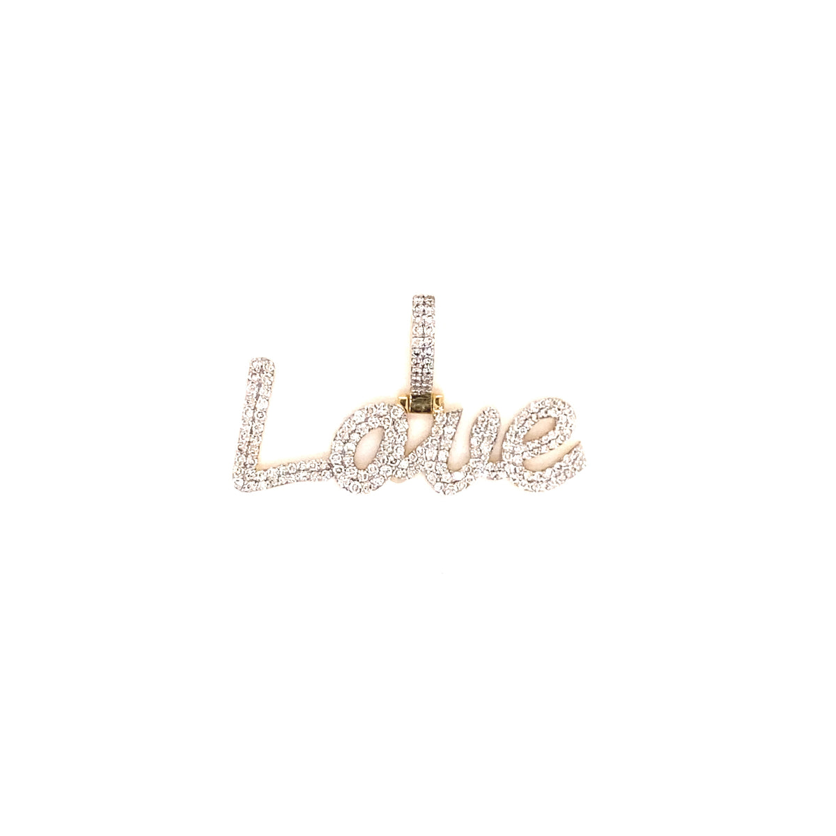 Diamond Love Pendant in 14k Gold