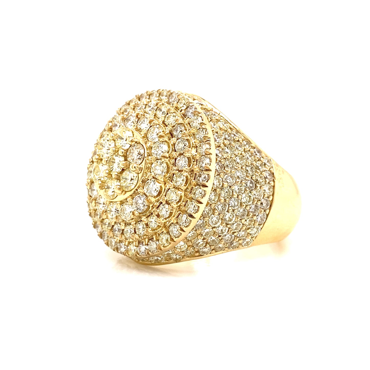 Round Cut Diamond Mens Ring