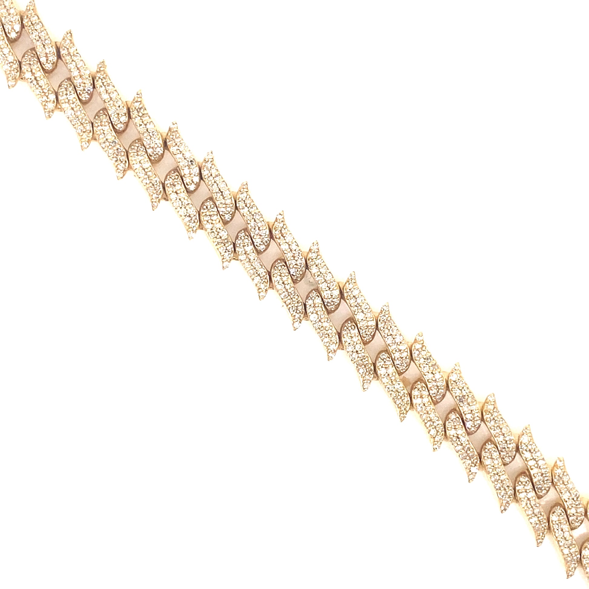 Spiked Diamond Cuban Bracelet