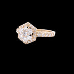 Flower Lily Diamond Ring