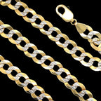 11MM Solid Two-Tone Curb Chain