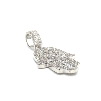 Small Diamond Hamsa Pendant
