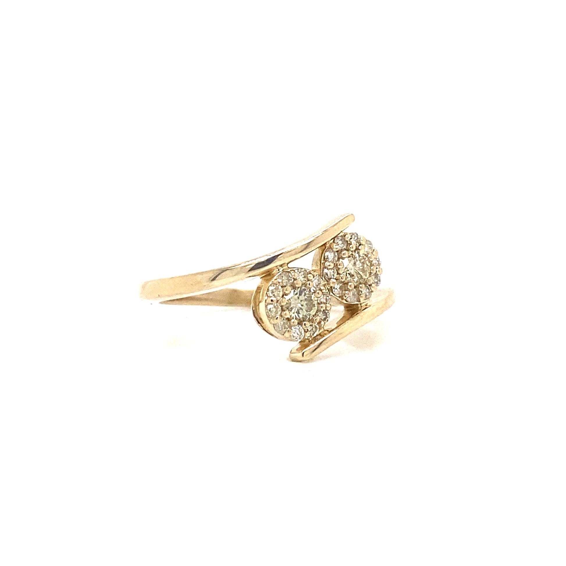Swirl Diamond Ring