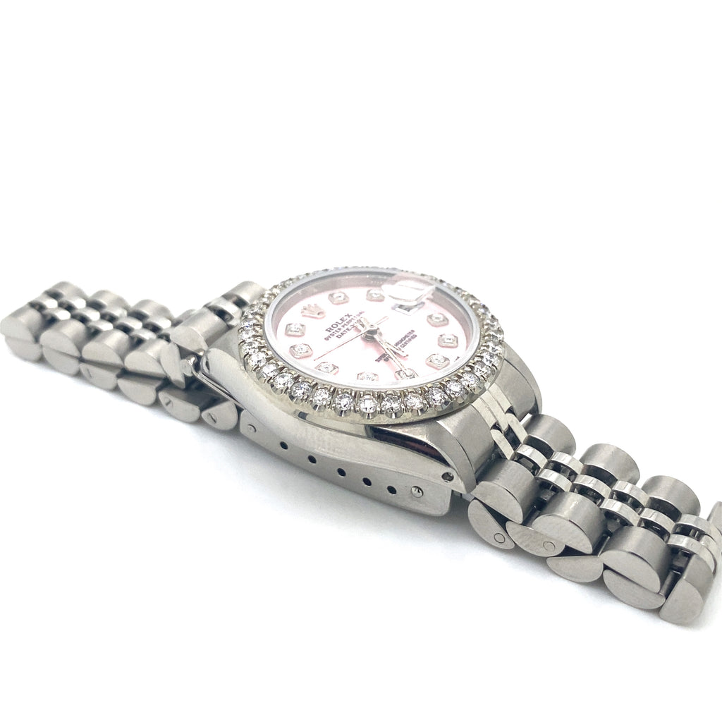 26MM Rolex Datejust Ladies Pink Dial Jubilee