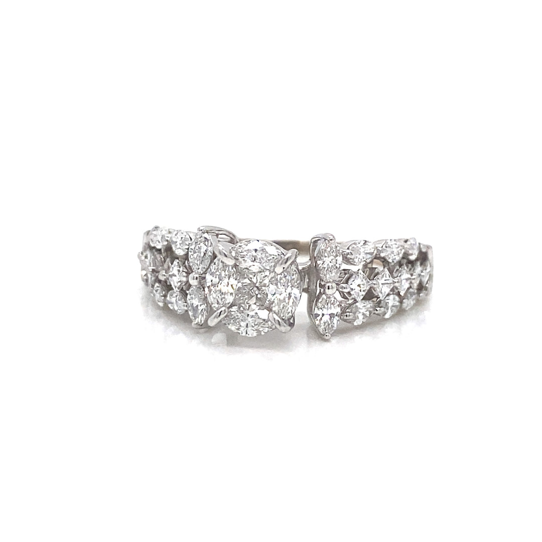 Marquise Diamonds Ring