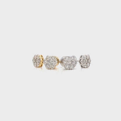 Flower Diamond Studs