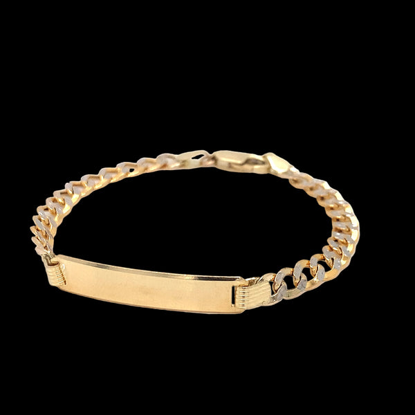 Two-Tone Baby ID Bracelet 4.5MM