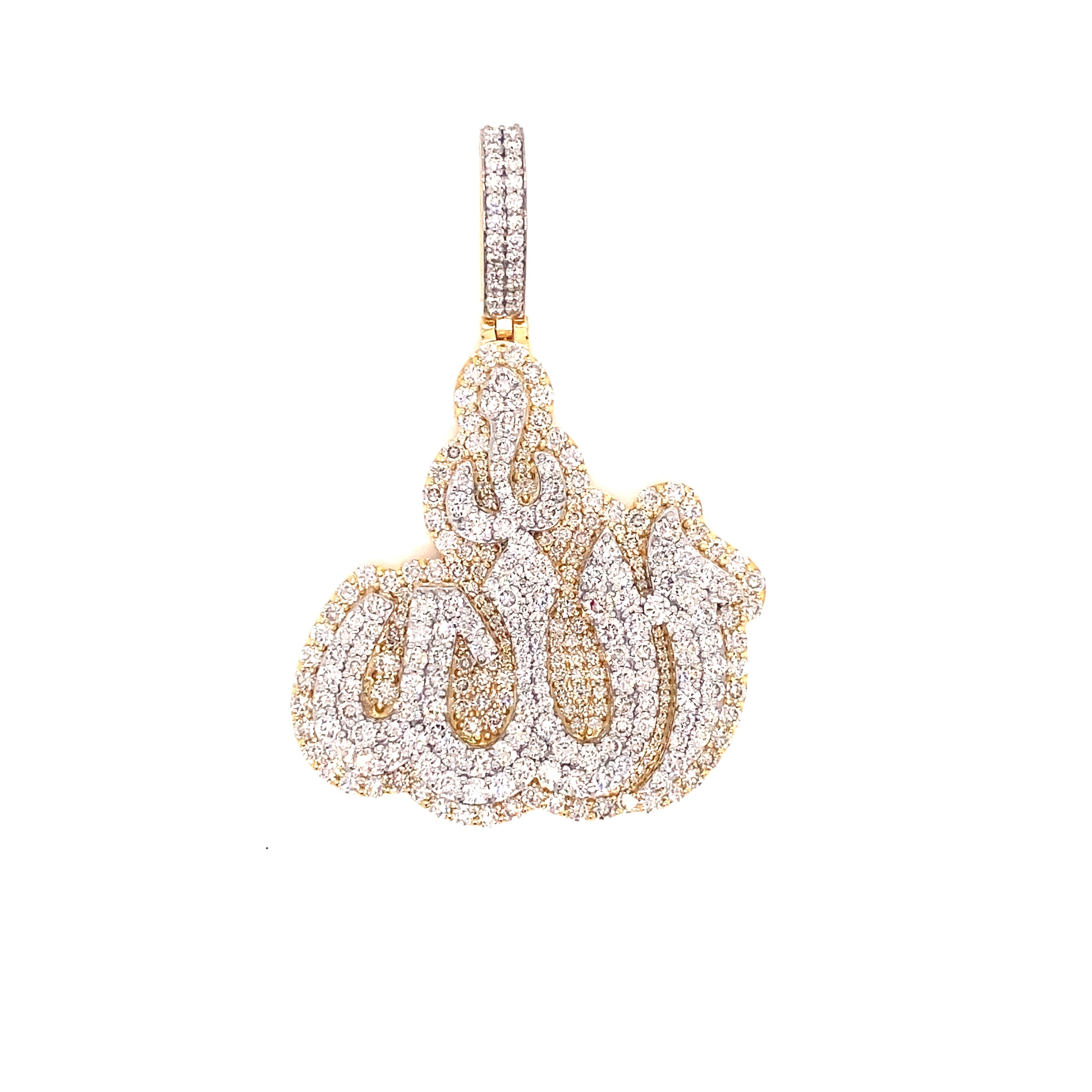 Fashion diamond allah pendant