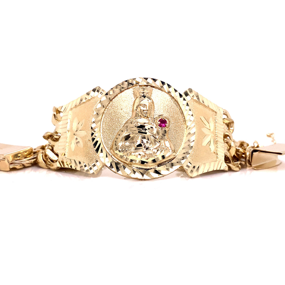 6MM St.Barbara Cuban Linked Bracelet