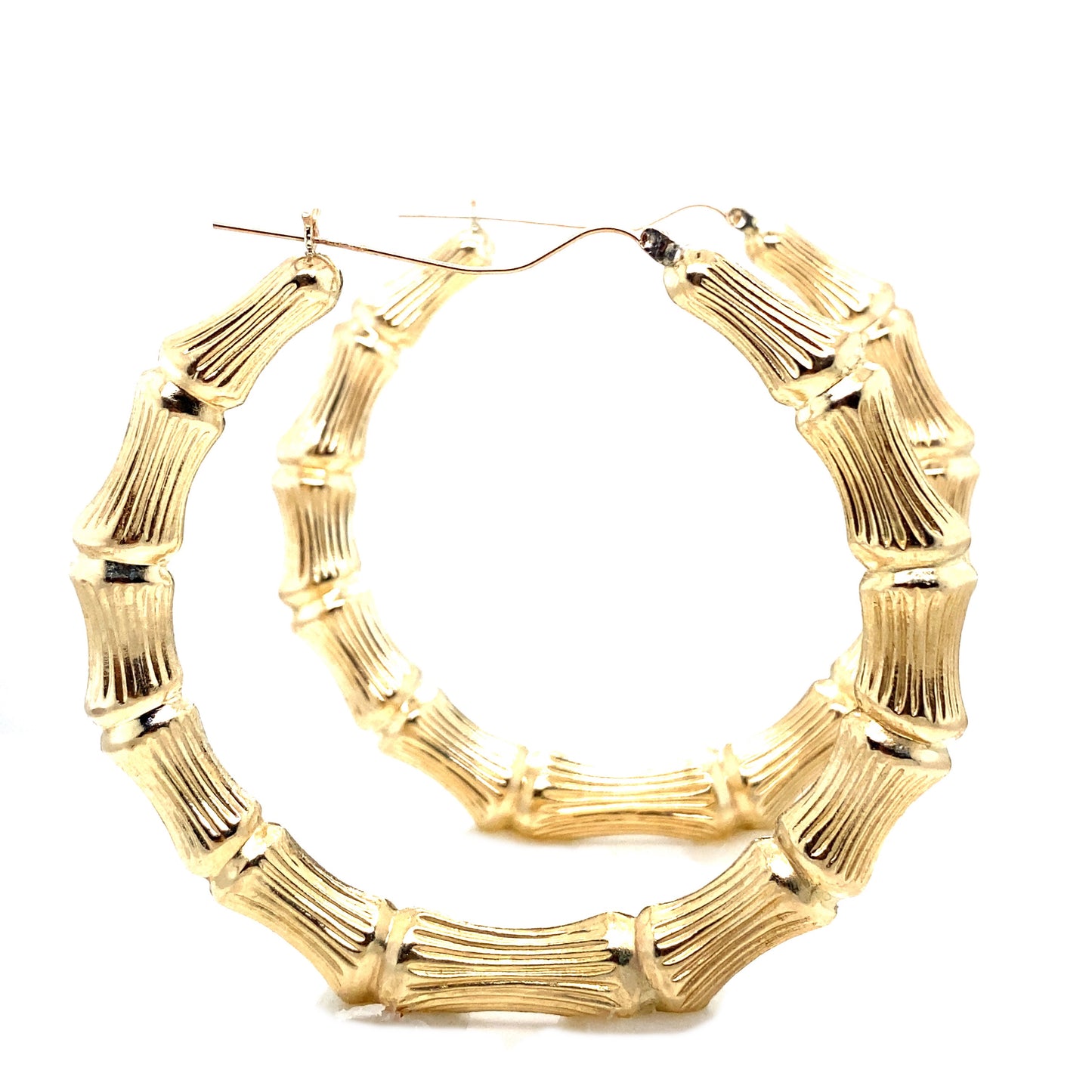 Bamboo Hoop Earrings