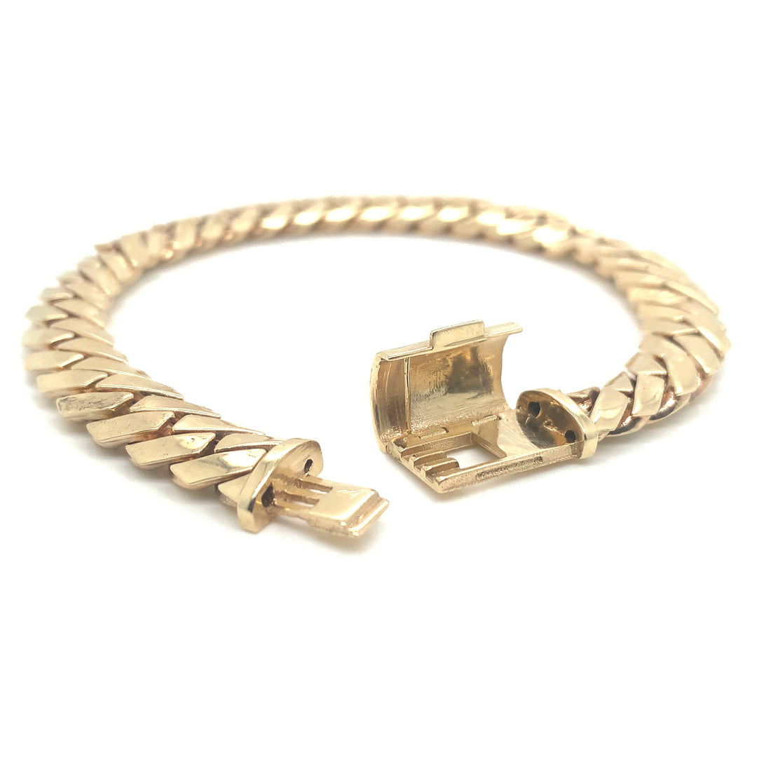 12MM Tight Cuban Link Bracelet 14k Gold – Rocco's Jewelry