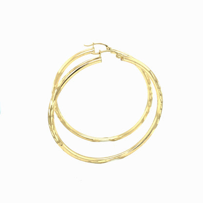 Italian Gold Hoop Earrings