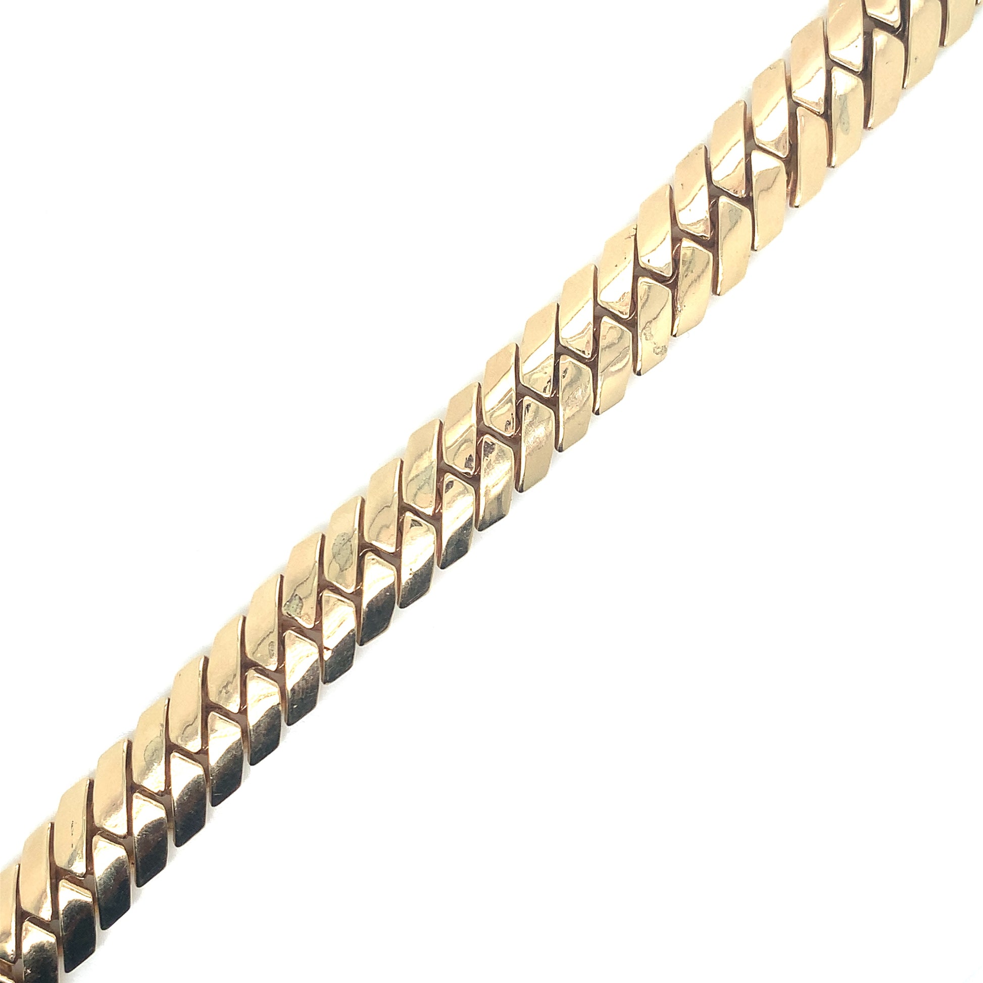 9MM Tight Cuban Link in 14k Gold