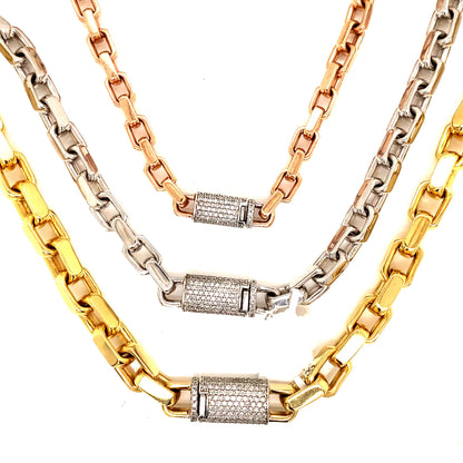 7MM Diamond Lock Rolo Link