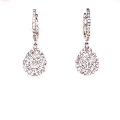 Diamond Teardrop Earrings
