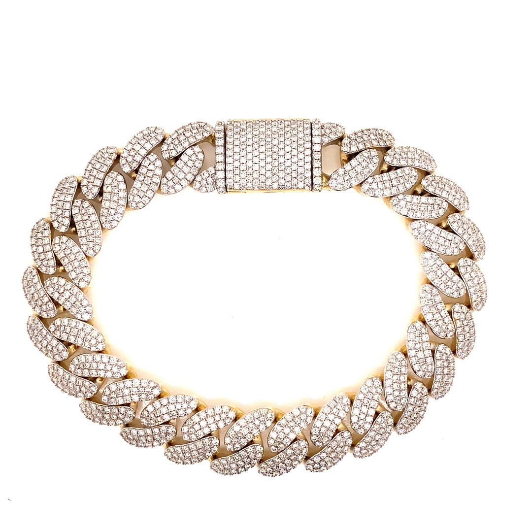14MM Diamond Cuban Bracelet