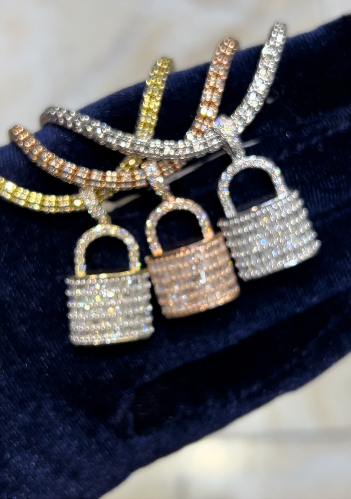 Diamond Lock Pendant
