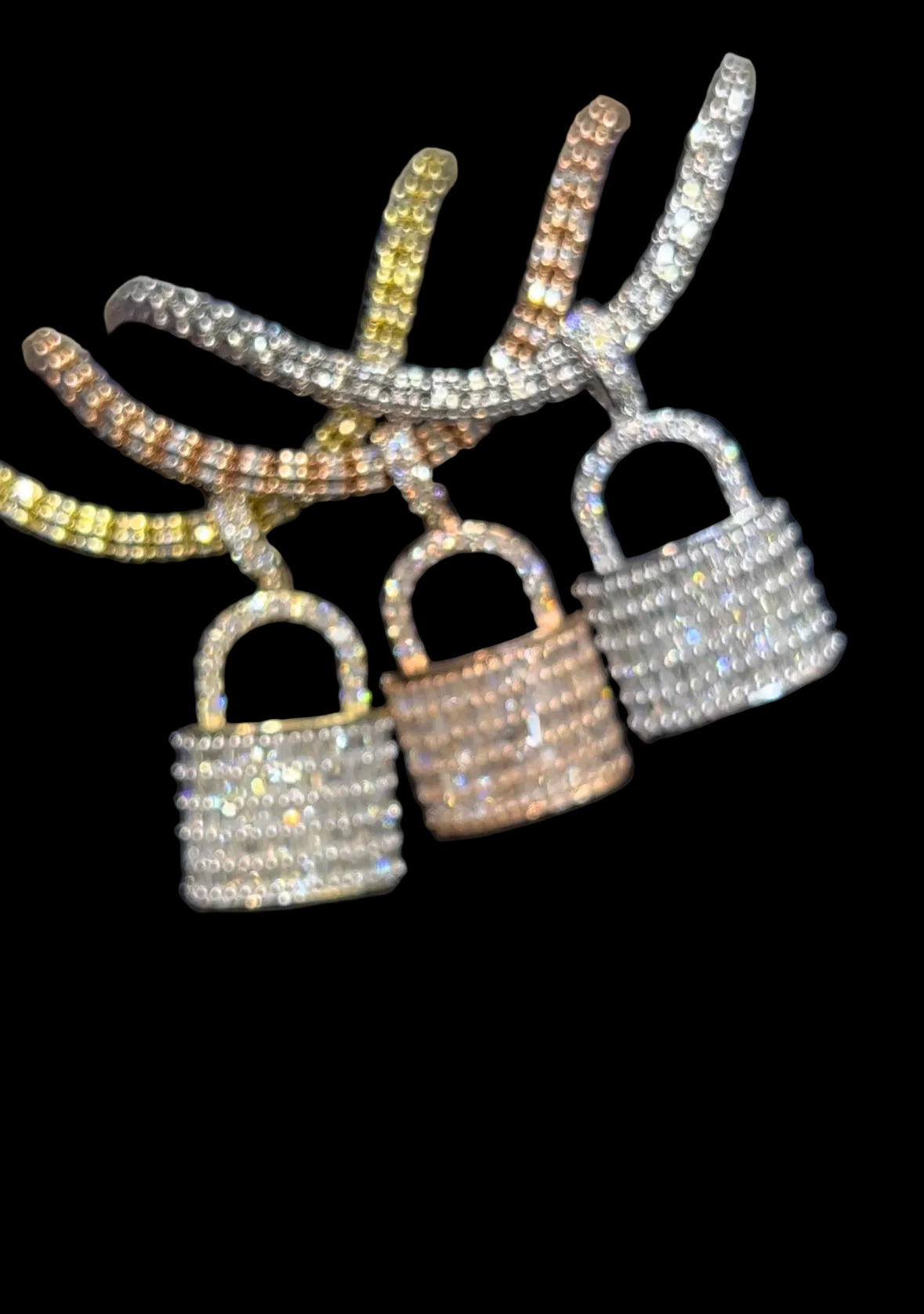 Diamond Lock Pendant