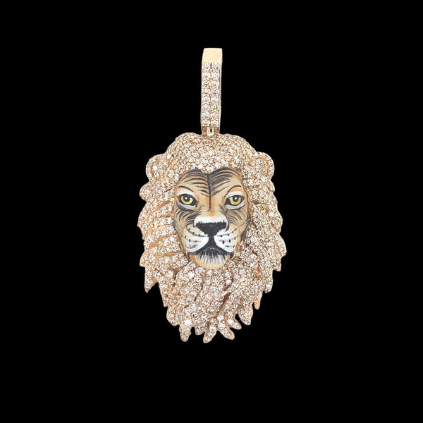 3D Diamond Lion Pendant