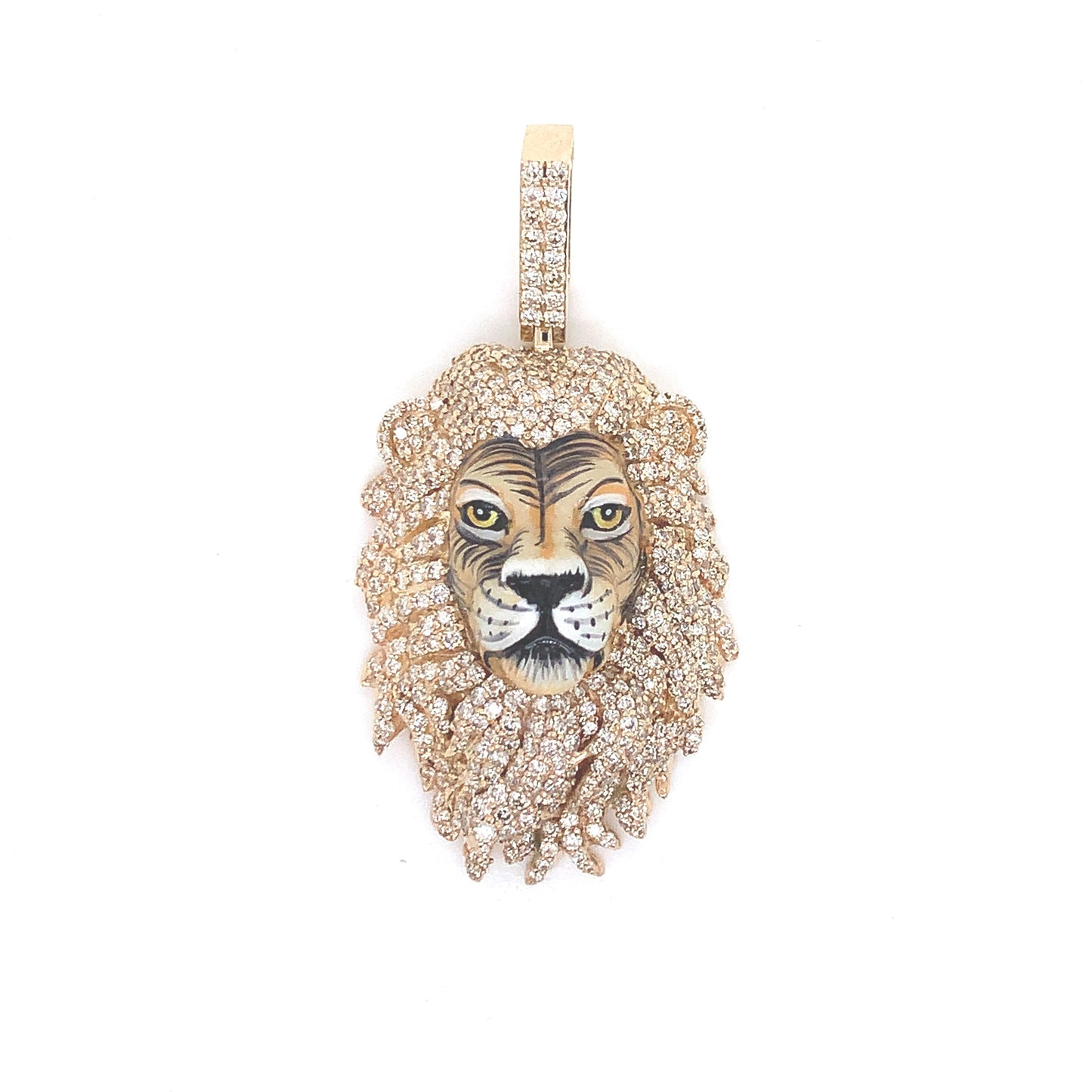 3D Diamond Lion Pendant